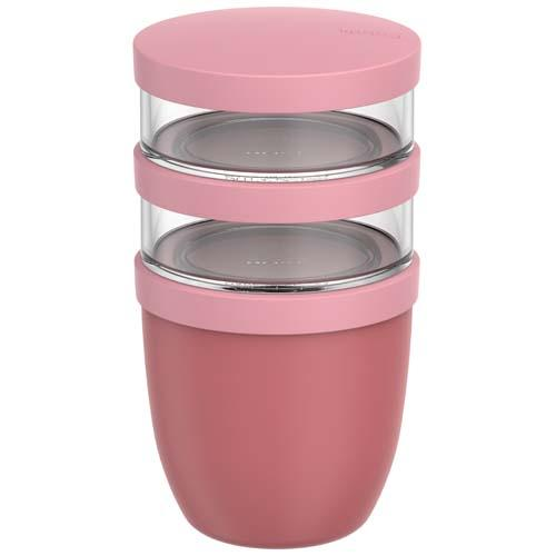 Mepal Ellipse 3-częściowy izolowany pojemnik na lunch o pojemności 500 ml + 2 x 200 ml 11314336 – widok z przodu