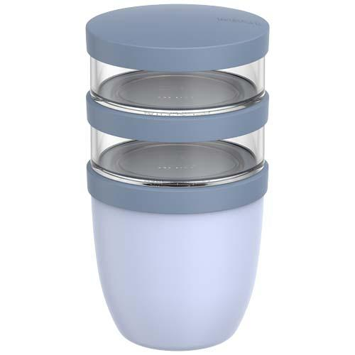 Mepal Ellipse 3-częściowy izolowany pojemnik na lunch o pojemności 500 ml + 2 x 200 ml 11314352 – widok z przodu