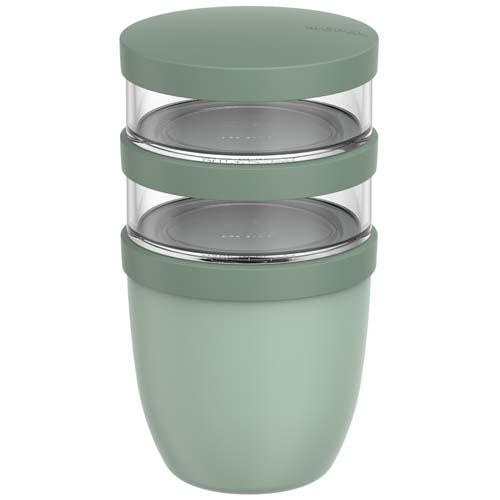Mepal Ellipse 3-częściowy izolowany pojemnik na lunch o pojemności 500 ml + 2 x 200 ml 11314361 – widok z przodu