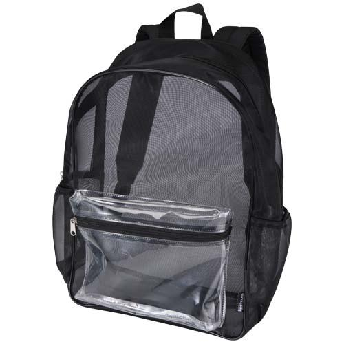 Mesh plecak z recyklingu z certyfikatem GRS o pojemności 18 l 13013790 – widok z przodu