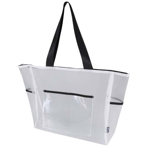 Mesh torba na zakupy 23 l z recyklingu z certyfikatem GRS 13013801 – widok z przodu