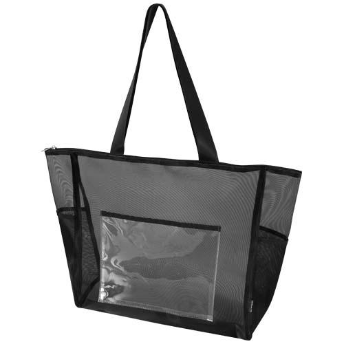 Mesh torba na zakupy 23 l z recyklingu z certyfikatem GRS 13013890 – widok z przodu
