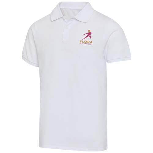 Beryl naturalna koszulka polo z recyklingu z krótkim rękawem, unisex, o gramaturze 220 g/m² 39558014 – zdjęcie 2