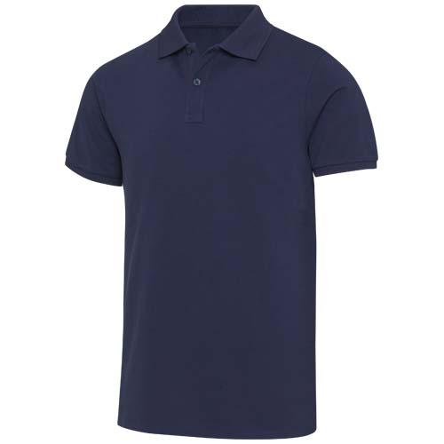 Beryl naturalna koszulka polo z recyklingu z krótkim rękawem, unisex, o gramaturze 220 g/m² 3955855A – widok z przodu