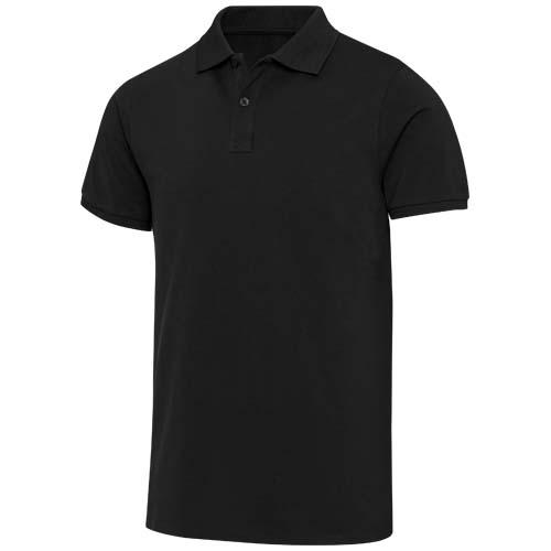 Beryl naturalna koszulka polo z recyklingu z krótkim rękawem, unisex, o gramaturze 220 g/m² 39558903 – widok z przodu