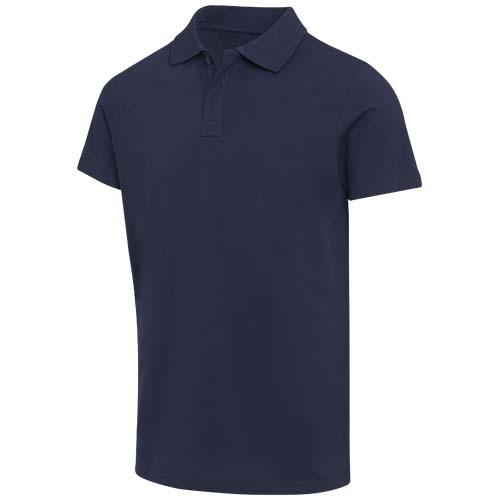 Graphite organiczna koszulka polo unisex o gramaturze 180 g/m², z krótkim rękawem i certyfikatem OCS 39559552 – widok z przodu