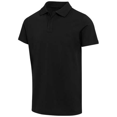 Graphite organiczna koszulka polo unisex o gramaturze 180 g/m², z krótkim rękawem i certyfikatem OCS 39559904 – widok z przodu