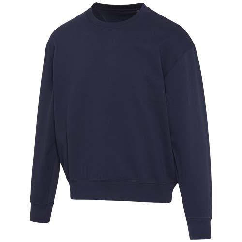 Boris 280 g/m2 sweter unisex z organicznego materiału z certyfikatem OCS o luźnym kroju i z okrągłym dekoltem 39564550 – widok z przodu