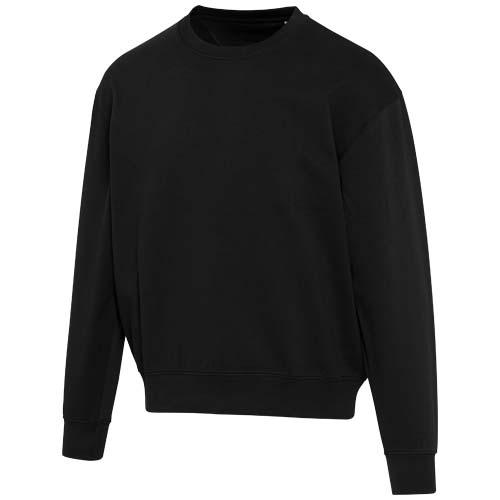 Boris 280 g/m2 sweter unisex z organicznego materiału z certyfikatem OCS o luźnym kroju i z okrągłym dekoltem 39564900 – widok z przodu