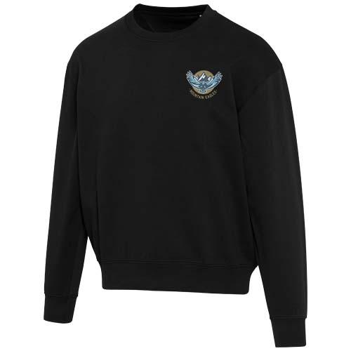 Boris 280 g/m2 sweter unisex z organicznego materiału z certyfikatem OCS o luźnym kroju i z okrągłym dekoltem 39564904 – zdjęcie 2