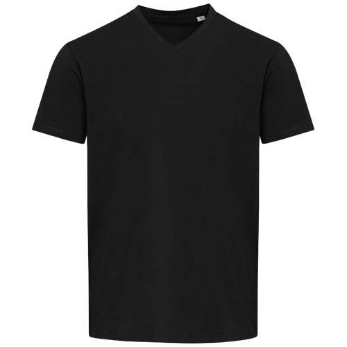 Balfour organiczna koszulka unisex z krótkim rękawem i dekoltem w serek, wykonana z materiału o gramaturze 200 g/m², z certyf 39665900 – zdjęcie 3