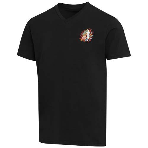 Balfour organiczna koszulka unisex z krótkim rękawem i dekoltem w serek, wykonana z materiału o gramaturze 200 g/m², z certyf 39665903 – zdjęcie 2