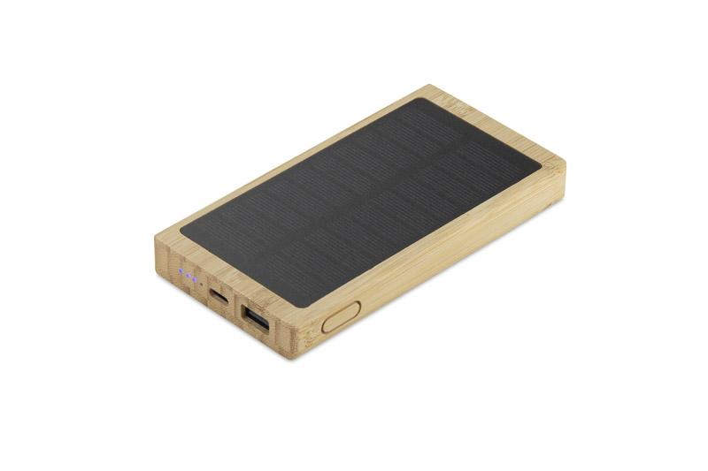 Powerbank solarny SOLBAM 5000 mAh AS45140-17 – widok z przodu