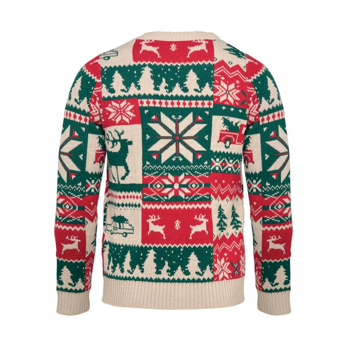 Świąteczny sweter z dzianiny L-XL CX1602-13 – zdjęcie 3