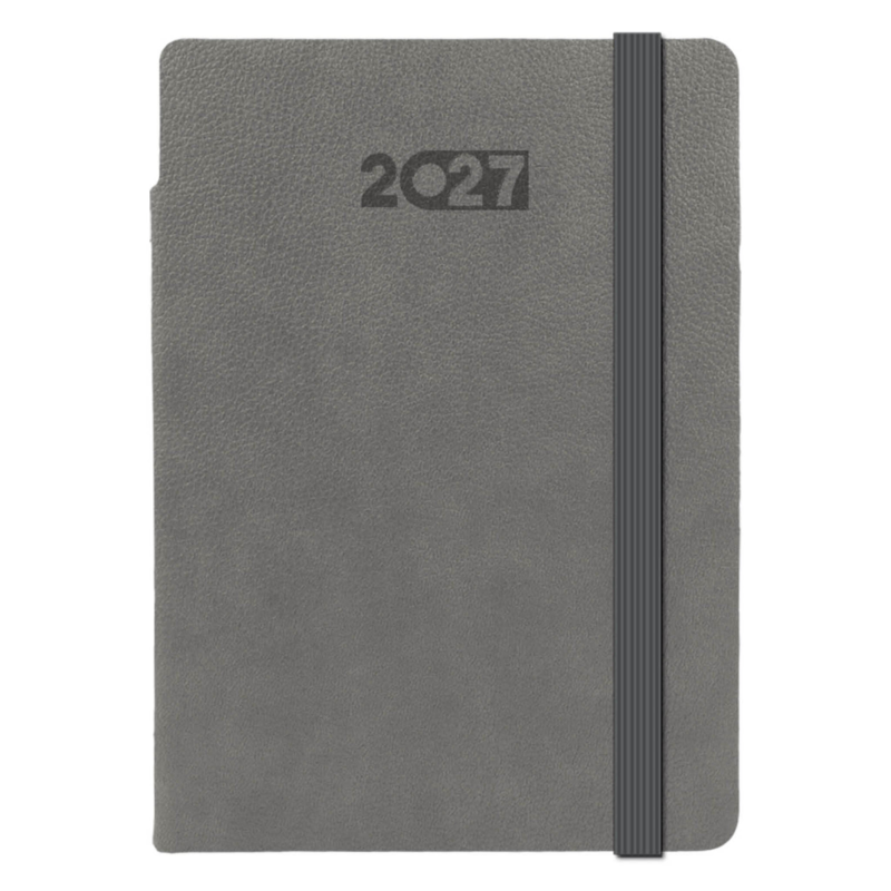 FLEXI A5 TYGODNIOWO-NOTESOWY szary KK-BCF-726TN-FL03 – widok z przodu