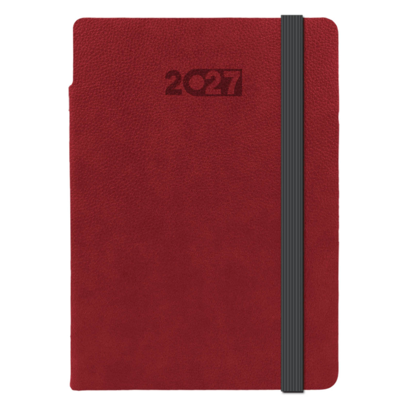 FLEXI A5 TYGODNIOWO-NOTESOWY bordowy KK-BCF-726TN-FL10 – widok z przodu