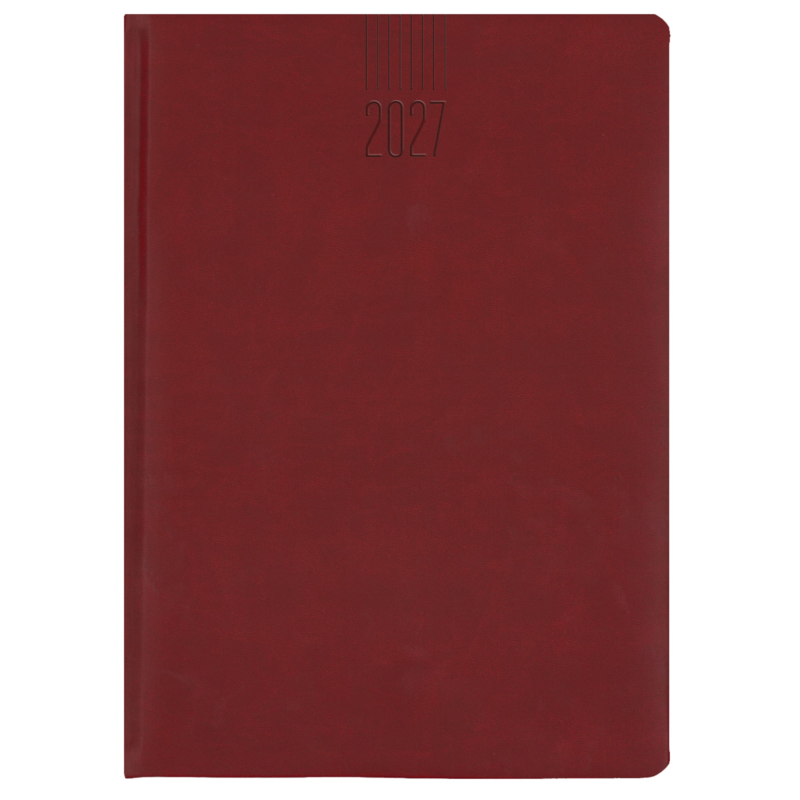 SERENE B5 tygodniowy, bordowy KK-BSV-774T-SV712 – widok z przodu