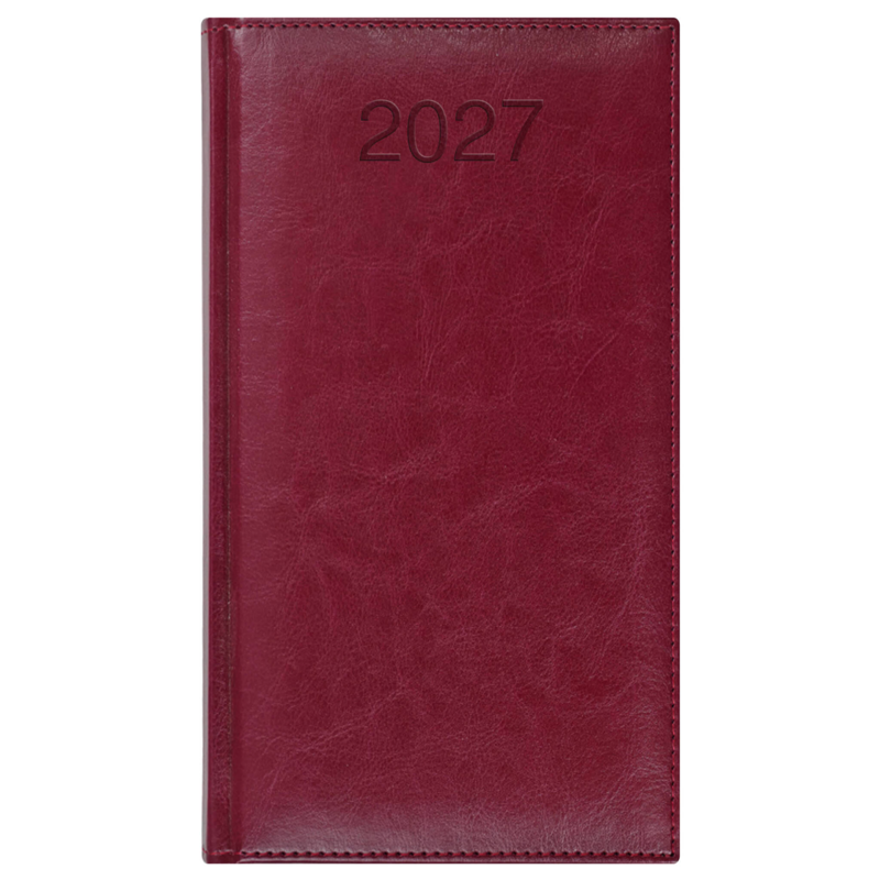 BALADO A6 tygodniowy bordowy KK-CCB-709TB-B31 – widok z przodu