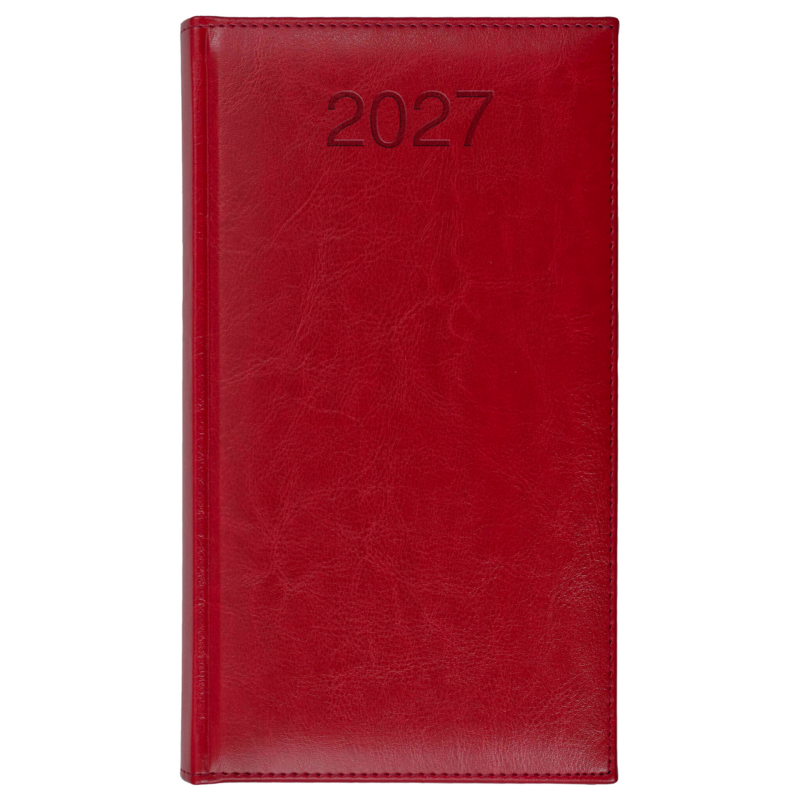 BALADO A6 tygodniowy czerwony KK-CCB-709TB-B38 – widok z przodu