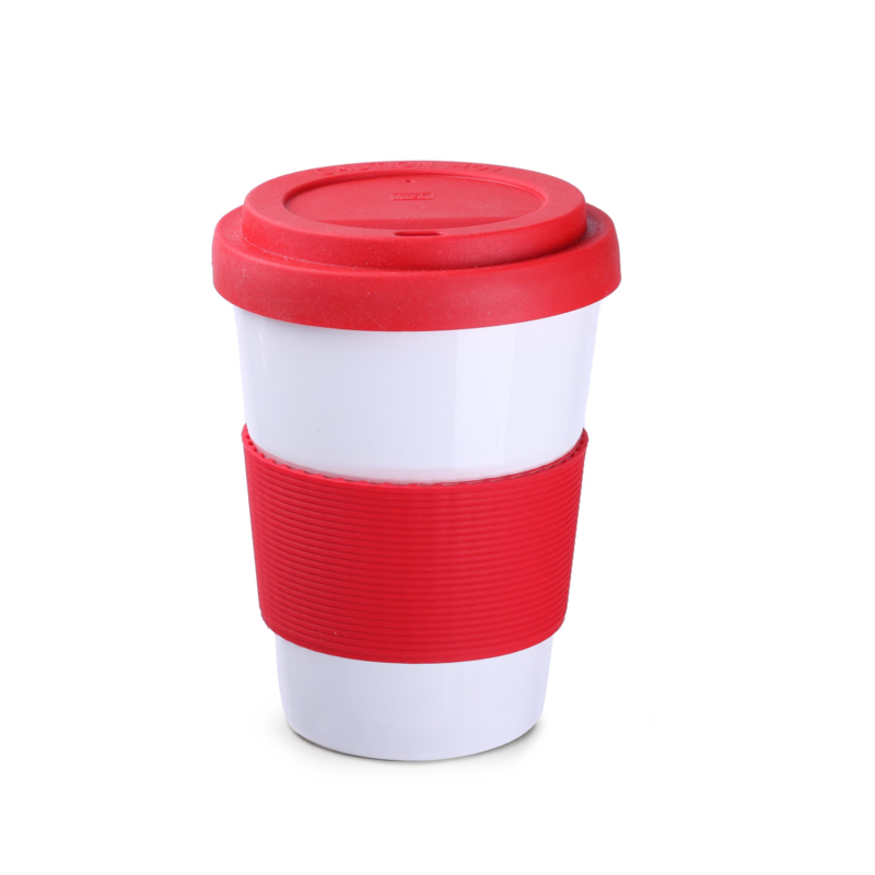 Coffee2go Classic 350ml czerwony/czerwony M514-85485 – zdjęcie 3