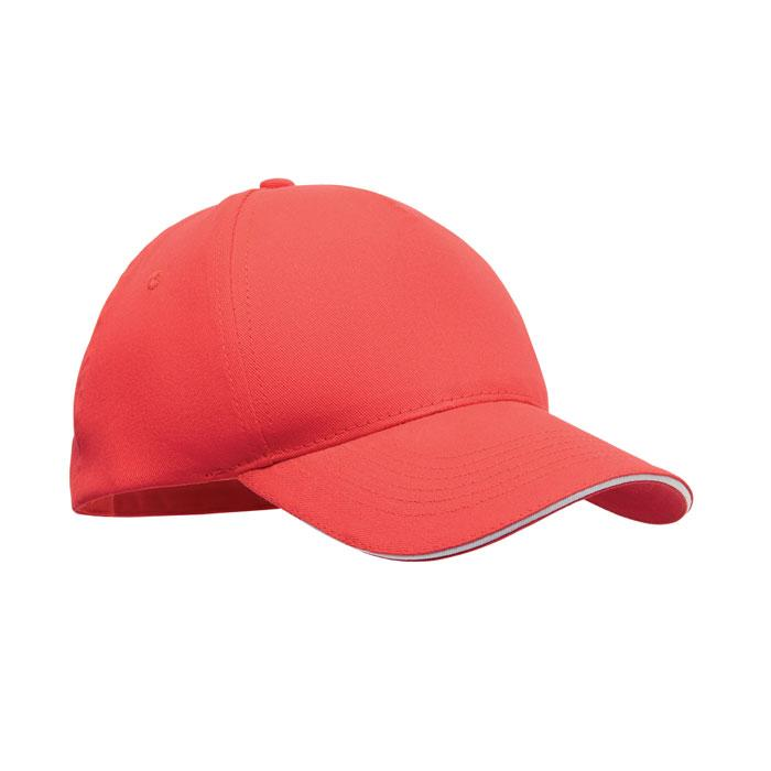 5-panel czapka z daszkiem 180gr MO2345-35 – widok z przodu