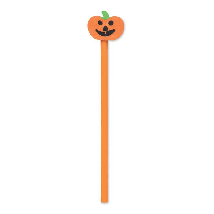Halloweenowy ołówek z gumką MO3105-10 – widok z przodu