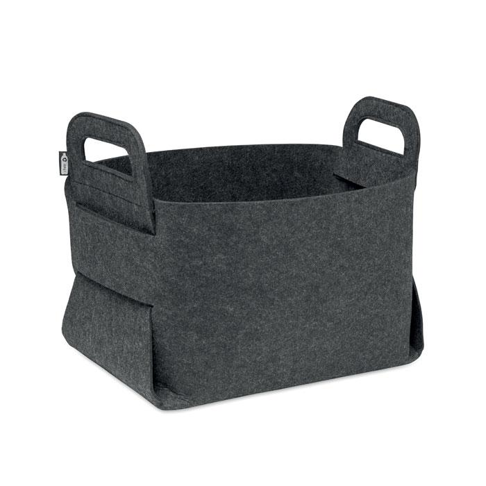 Składany kosz filcowy RPET MO3106-15 – widok z przodu