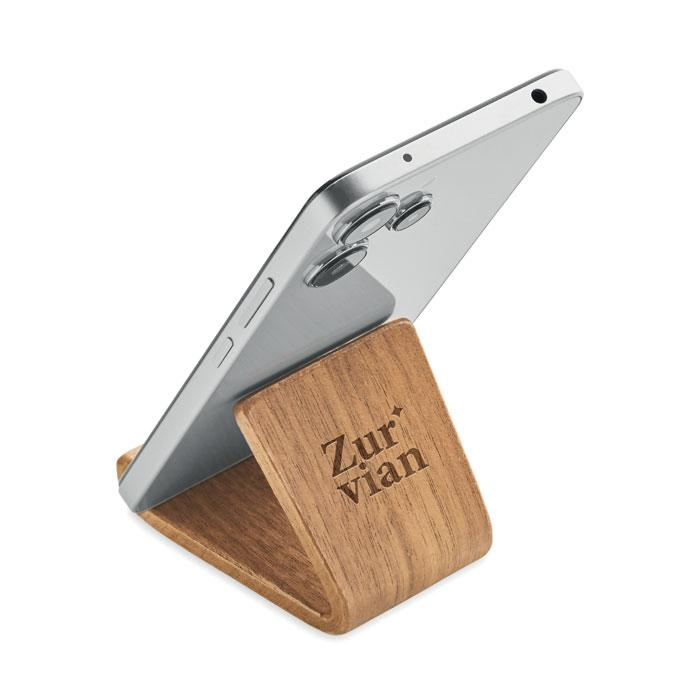 Stojak na telefon z drewna orzecho MO3128-40 – zdjęcie 6