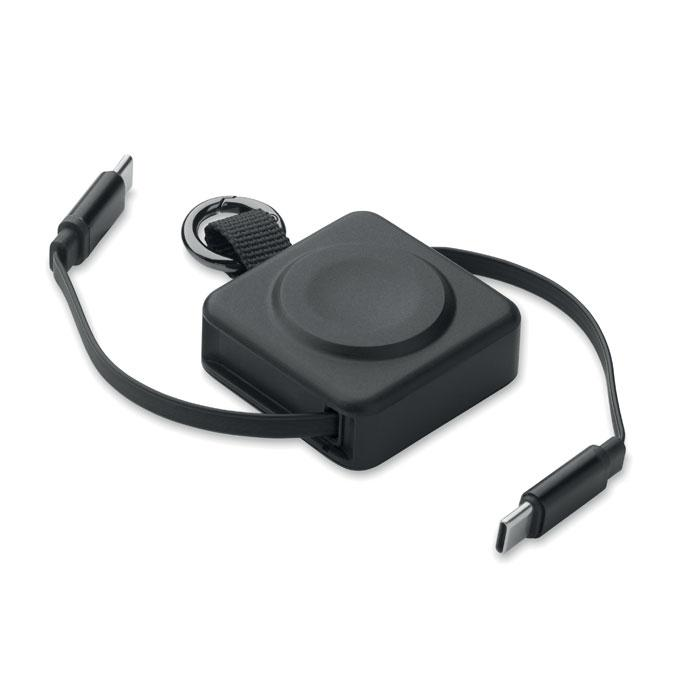 Zwijany kabel USB-C 100 W MO3145-03 – widok z przodu