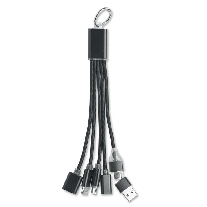 Brelok 3w1 kabel ładujący MO3150-03 – widok z przodu