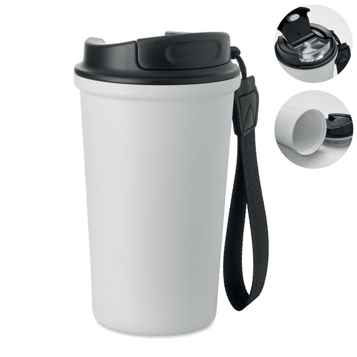 Kubek 400 ml stal recykling MO3156-06 – widok z przodu