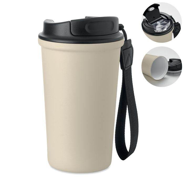 Kubek 400 ml stal recykling MO3156-13 – widok z przodu