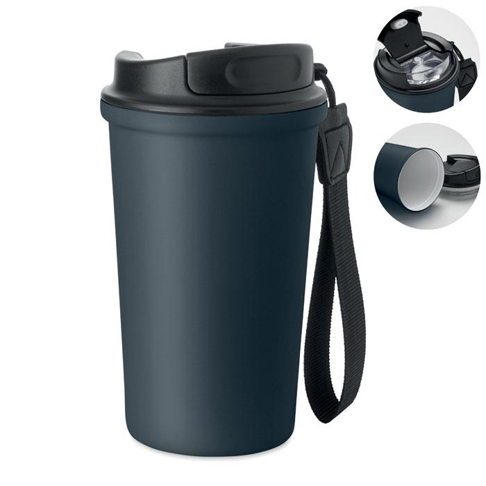 Kubek 400 ml stal recykling MO3156-85 – widok z przodu