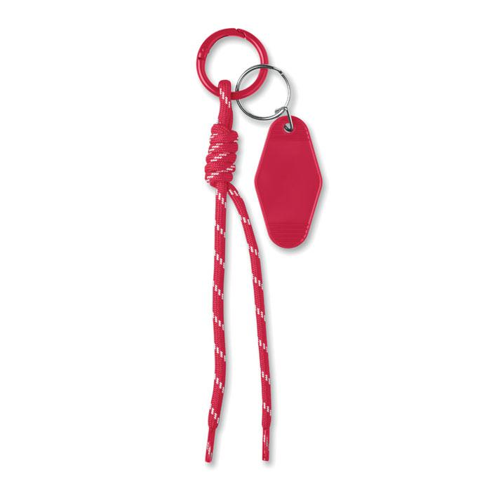 Brelok pleciony z tagiem MO3167-05 – widok z przodu
