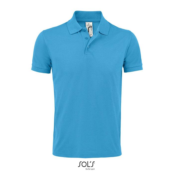 PRIME Męskie polo 200g S00571-AQ-S – widok z przodu