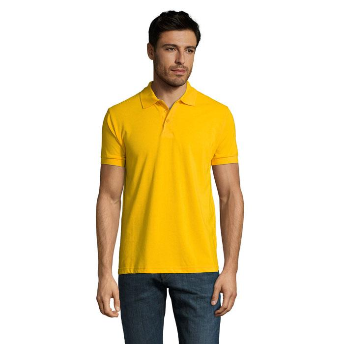 PRIME Męskie polo 200g S00571-GO-XL – widok z przodu