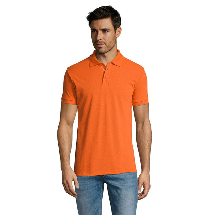 PRIME Męskie polo 200g S00571-OR-3XL – widok z przodu