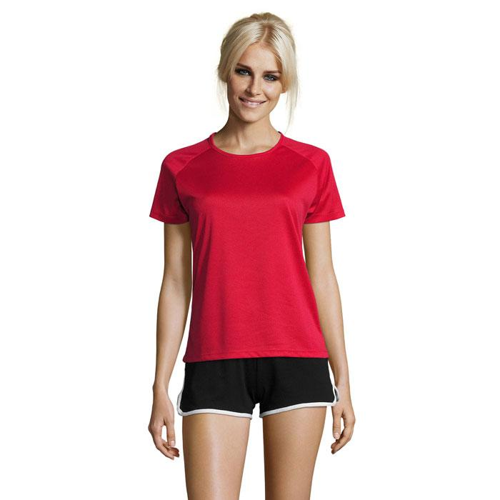 SPORTY Damski T-Shirt 140g S01159-RD-L – widok z przodu
