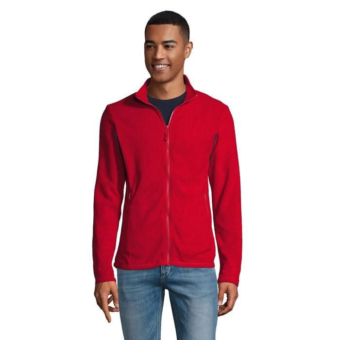 NORMAN Męski polar 220g S02093-RD-S – widok z przodu