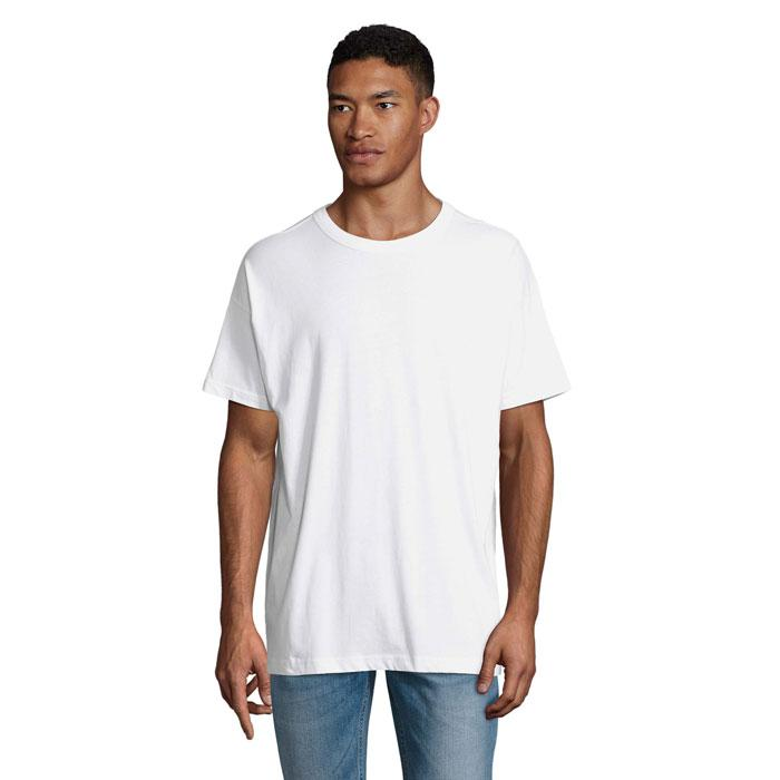 BOXY MEN T-SHIRT OVERSIZE S03806-WH-L – widok z przodu