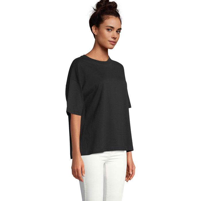 BOXY WOMEN T-SHIRT OVERSIZE S03807-DB-L – zdjęcie 2