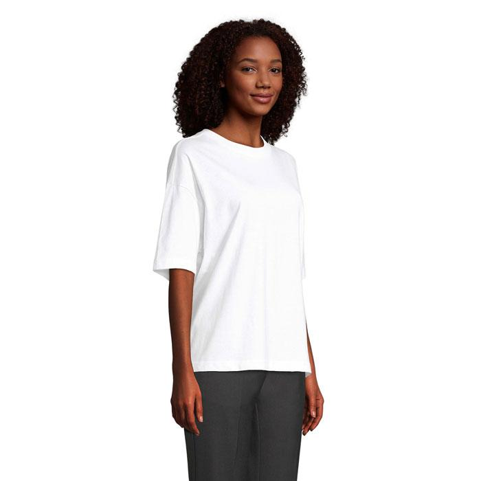 BOXY WOMEN T-SHIRT OVERSIZE S03807-WH-S – zdjęcie 2