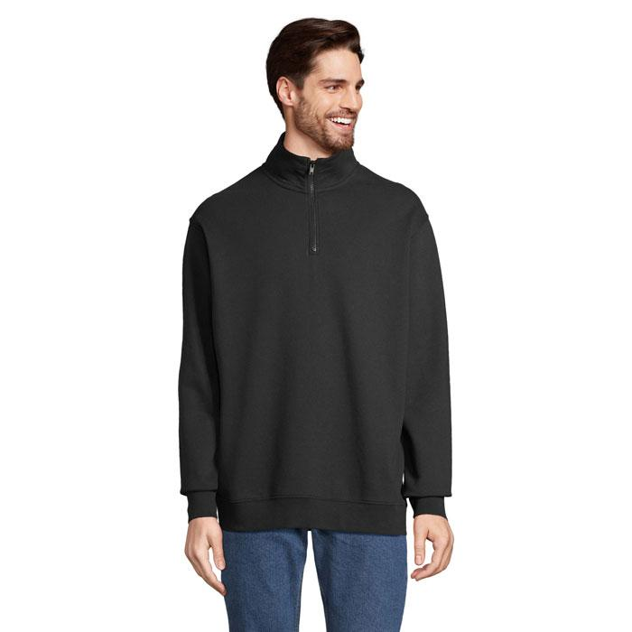 Bluza z kołnierzem CONRAD S04234-BK-XXS – widok z przodu