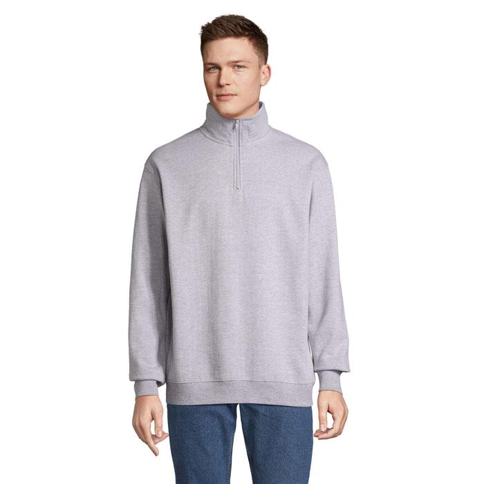 Bluza z kołnierzem CONRAD S04234-GY-XXS – widok z przodu