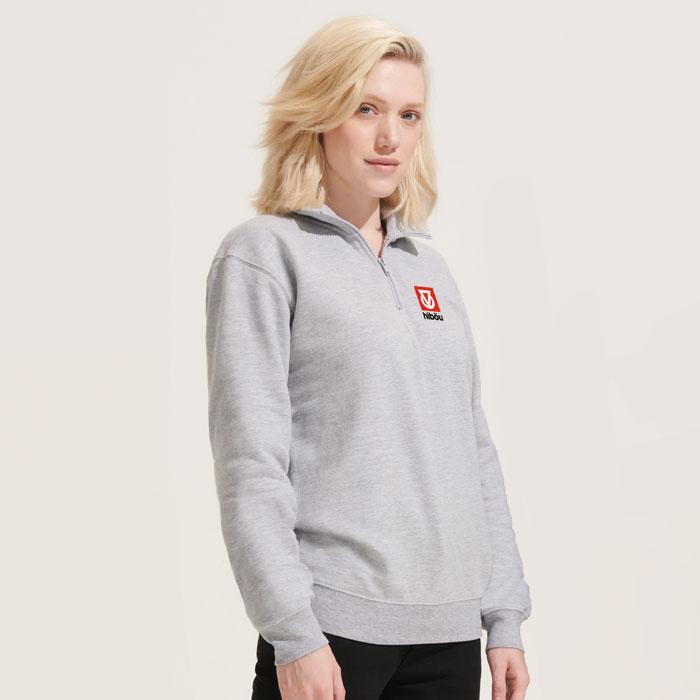 Bluza z kołnierzem CONRAD S04234-GY-XXS – zdjęcie 3