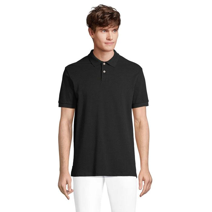 PACIFIC MEN POLO S04439-BK-L – widok z przodu