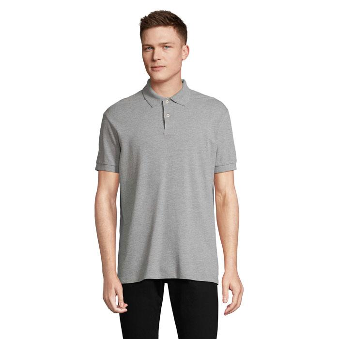 PACIFIC MEN POLO S04439-GY-L – widok z przodu