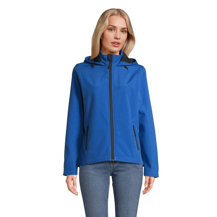 RACE WOMEN Kurtka kapturem S04448-RB-3XL – widok z przodu