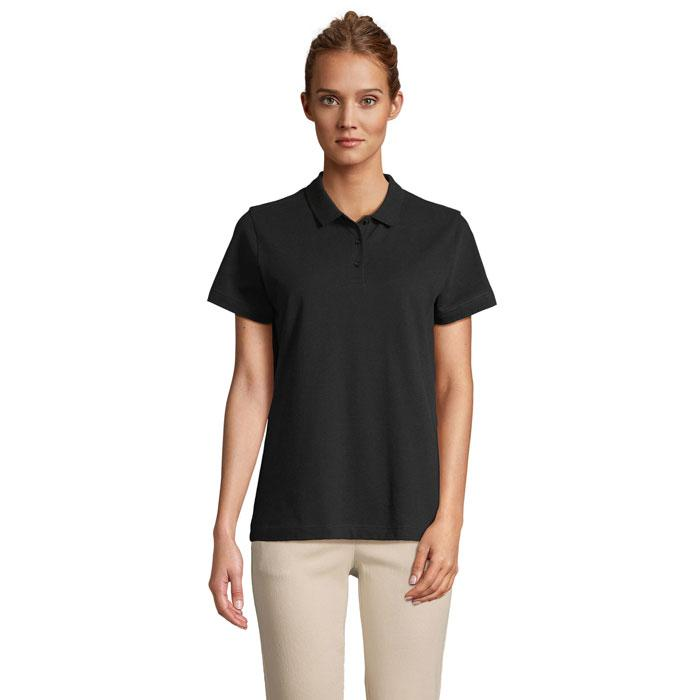PULSE WOMEN POLO S04501-BK-L – widok z przodu