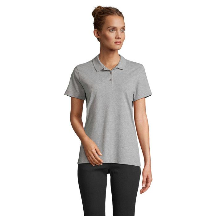 PULSE WOMEN POLO S04501-GY-L – widok z przodu